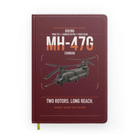 Thumbnail for Boeing MH-47G Chinook design on dark red notebook