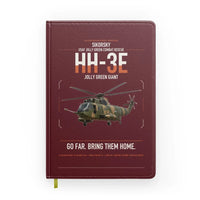 Thumbnail for Sikorsky HH-3E Jolly Green Giant design on dark red notebook