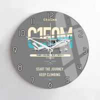 Thumbnail for Cessna 150M design on gray no frame wall clock