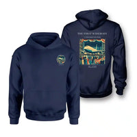 Thumbnail for VINTAGE G4134 - The First Widebody - Double-Side Hoodie design on navyblue double side