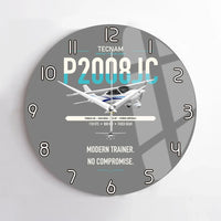 Thumbnail for Tecnam P2008JC NG design on gray no frame wall clock