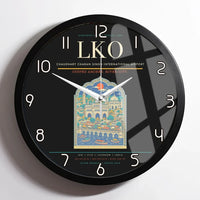 Thumbnail for Chaudhary Charan Singh International Airport LKO Wall-Clock Framed - Black