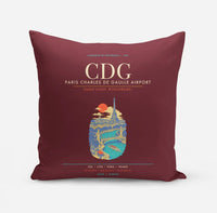 Thumbnail for Paris Charles de Gaulle Airport CDG - Dark Red