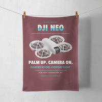 Thumbnail for DJI Neo design on dark red towel
