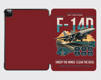 Thumbnail for F-14D Tomcat design on dark red ipad tablet case