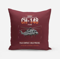 Thumbnail for Sikorsky CH-148 Cyclone design on dark red pillow