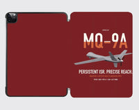 Thumbnail for MQ-9A Reaper design on dark red ipad tablet case