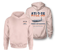 Thumbnail for Atlantique 2 Standard 6 design on pink double-side hoodie, double-side print