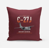 Thumbnail for C-27J Spartan design on dark red pillow