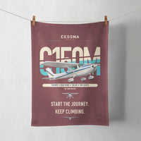 Thumbnail for Cessna 150M design on dark red towel