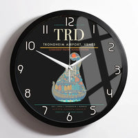 Thumbnail for Trondheim Airport Vrnes TRD Wall-Clock Framed - Black