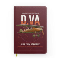 Thumbnail for Albatros D.Va design on dark red notebook