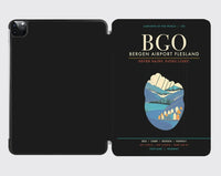 Thumbnail for Bergen Airport Flesland BGO - Seven-Rain Fjord Tapestry - Black