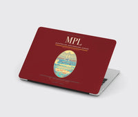 Thumbnail for Montpellier–Méditerranée Airport (MPL) design on dark red MacBook case