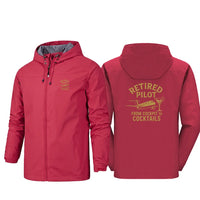 Thumbnail for Retired Pilot & Coctails Designed Rain Jackets & Windbreakers - view 12