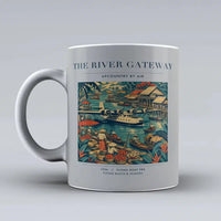 Thumbnail for VINTAGE G4066 - The River Gateway - Ceramic Mug design on lightgray