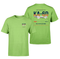Thumbnail for KA-6D Intruder design on light green double-side t-shirt, double-side print