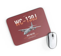 Thumbnail for WC-130J Hurricane Hunter design on dark red rectangle mouse pad