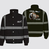 Thumbnail for Airbus A320 & V2500 Engine Designed Reflective Winter Jackets - view 12