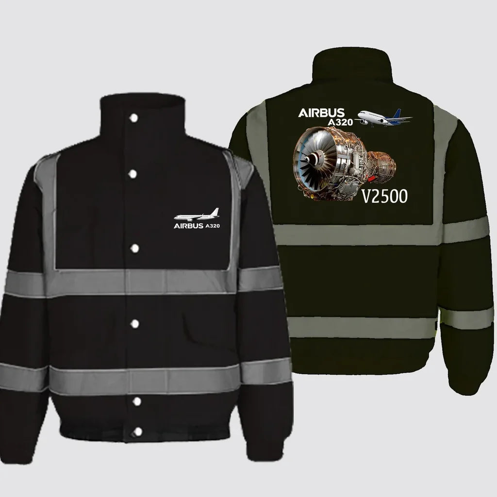 Airbus A320 & V2500 Engine Designed Reflective Winter Jackets - view 12