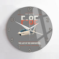 Thumbnail for F-8E Crusader design on gray no frame wall clock