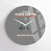 Thumbnail for Sud Aviation SA 321G Super Frelon design on gray no frame wall clock