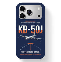 Thumbnail for KB-50J Superfortress design on navy blue magsafe iphone case, for iPhone 17 Pro