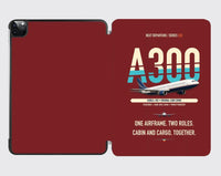 Thumbnail for Airbus A300C4-203 design on dark red ipad tablet case