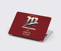 Thumbnail for Boeing 717-200 design on dark red MacBook case