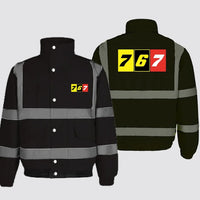 Thumbnail for Flat Colourful 767 Designed Reflective Winter Jackets - view 12