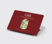 Thumbnail for Green Bay–Austin Straubel International Airport (GRB) design on dark red MacBook case