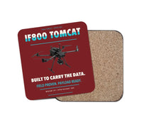 Thumbnail for Inspired Flight IF800 Tomcat design on dark red 1 piece coaster