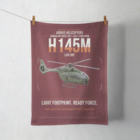 Thumbnail for Airbus Helicopters H145M LUH SOF design on dark red towel