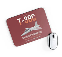 Thumbnail for T-38C Talon design on dark red rectangle mouse pad