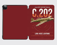 Thumbnail for Macchi C.202 Folgore design on dark red ipad tablet case
