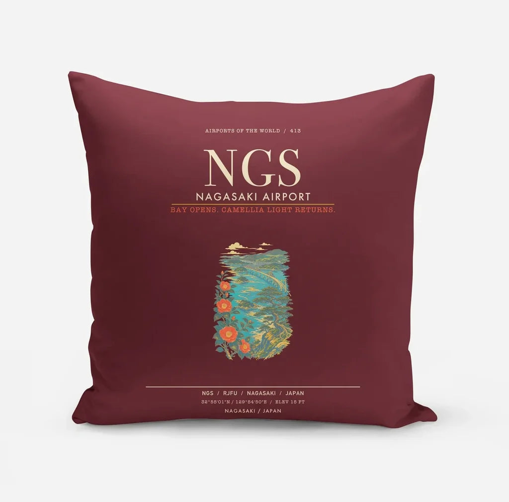 Nagasaki Airport NGS - Dark Red