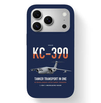 Thumbnail for Embraer KC-390 Millennium design on navy blue magsafe iphone case, for iPhone 17 Pro