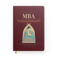 Thumbnail for Moi International Airport (MBA) design on dark red notebook