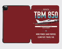 Thumbnail for Socata TBM 850 design on dark red ipad tablet case