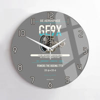 Thumbnail for GE9X design on gray no frame wall clock
