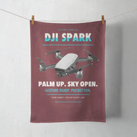 Thumbnail for DJI Spark design on dark red towel
