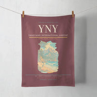 Thumbnail for Yangyang International Airport (YNY) design on dark red towel