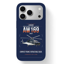 Thumbnail for Leonardo AW169 design on navy blue magsafe iphone case, for iPhone 17 Pro