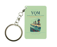 Thumbnail for Greater Moncton International Airport (YQM) design on light green key chain