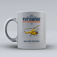 Thumbnail for Bristol Sycamore HR14 design on light gray ceramic mug, double-side print