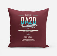 Thumbnail for Diamond DA20 design on dark red pillow