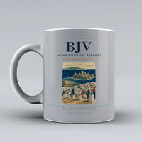 Thumbnail for Milas-Bodrum Airport BJV Mug - Light Gray