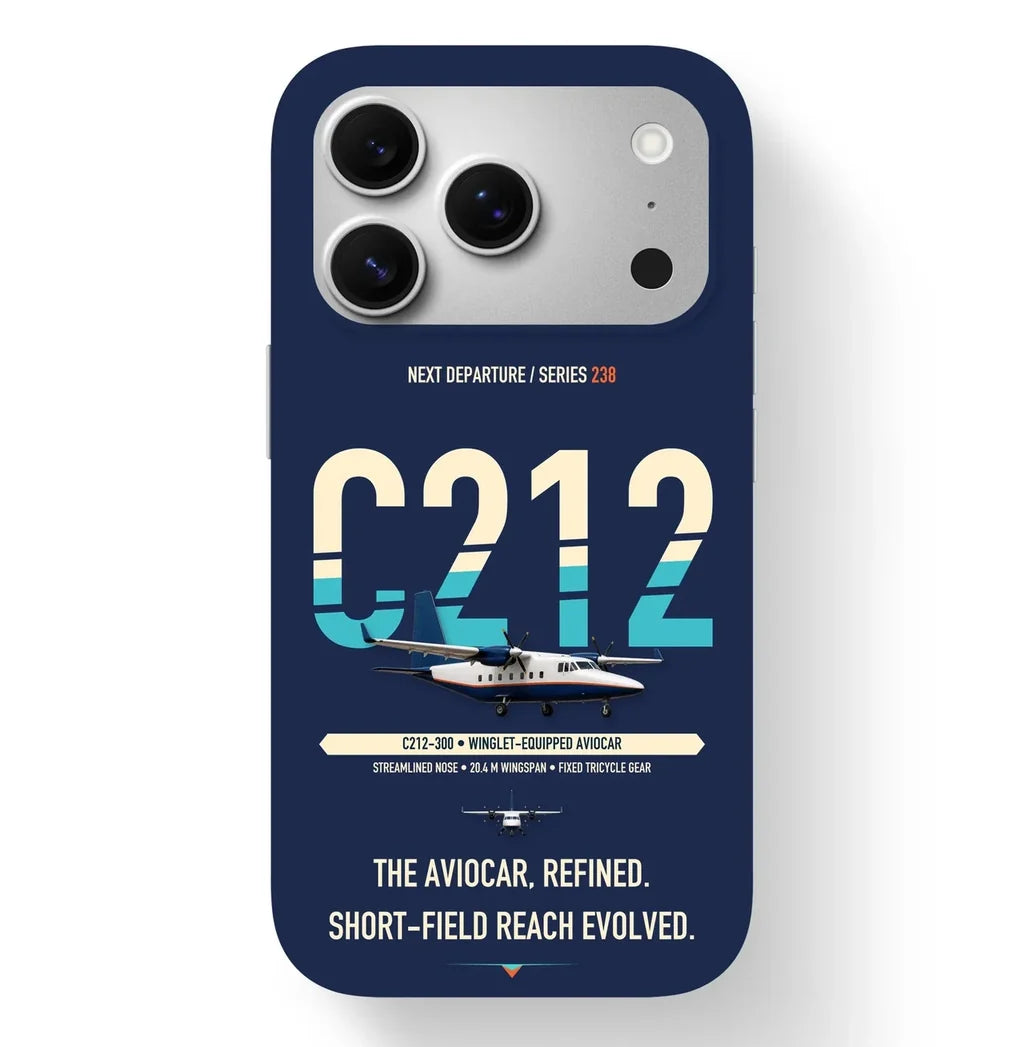 CASA C-212-300 Aviocar Case design on navy blue iphone case