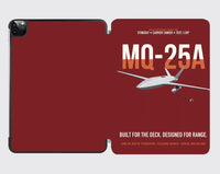 Thumbnail for MQ-25A STINGRAY design on dark red ipad tablet case