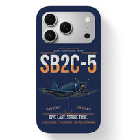 Thumbnail for SB2C-5 Helldiver design on navy blue magsafe iphone case, for iPhone 17 Pro